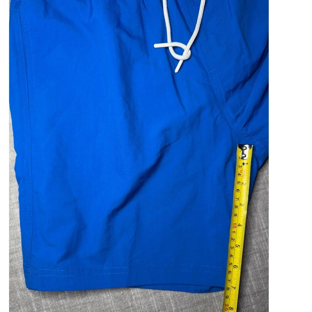 Tommy Hilfiger Mens Blue Logo Swim Trunks Board‎ Shorts Medium 7 Inch Inseam